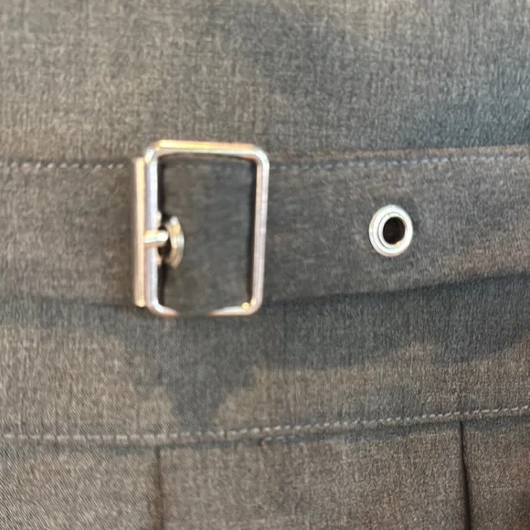 Zara Gray Pleated Skater Mini Skort - Picture 2 of 6